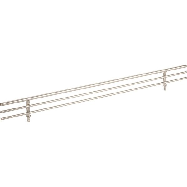 Hardware Resources 17" Wide Satin Nickel Wire Shoe Fence for Shelving SF17-SN